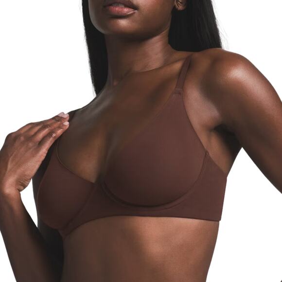 SKIMS Fits Everybody Unlined Demi Bra 🍫 Cocoa | Size 36A | NWT ✨ - Picture 1 of 7